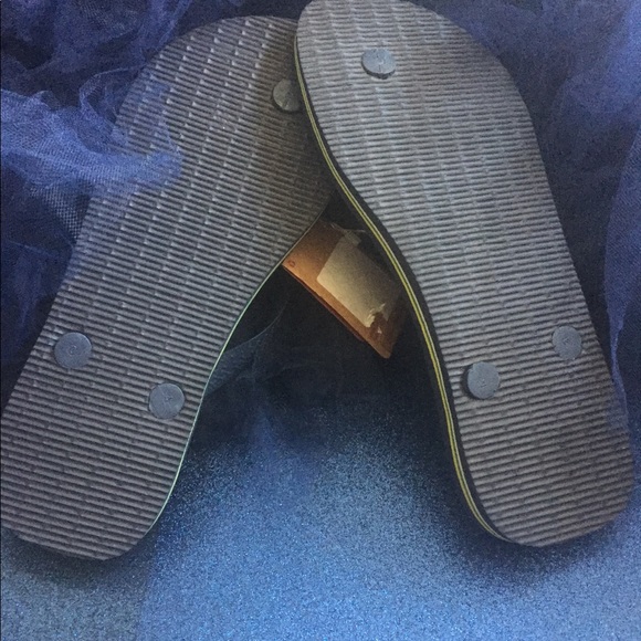 HAVAIANAS NAVY BLUE Frm BRAZIL Sandals 37-38 - Picture 3 of 4